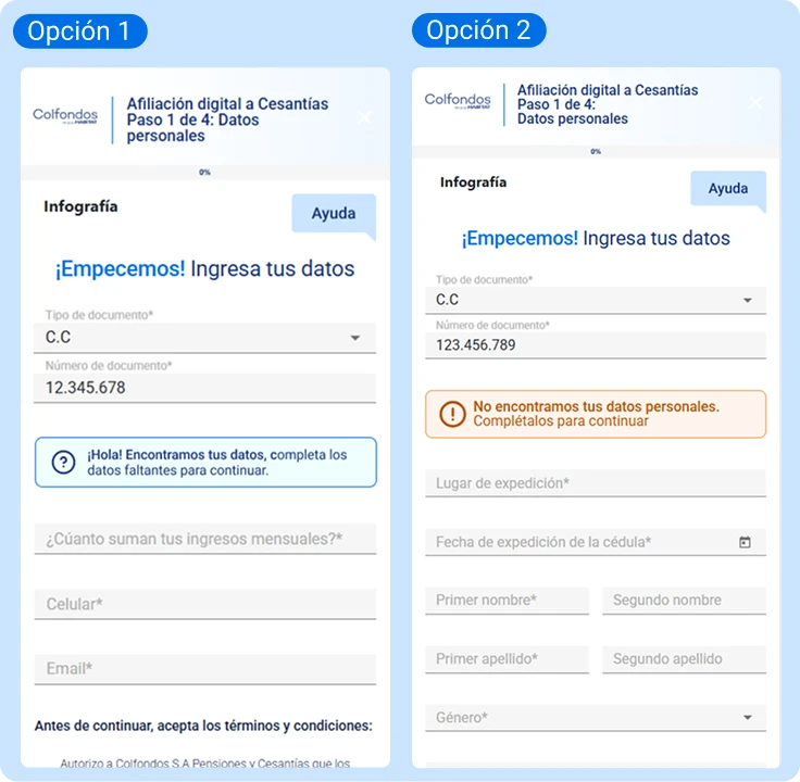 Ingresa tus datos personales
