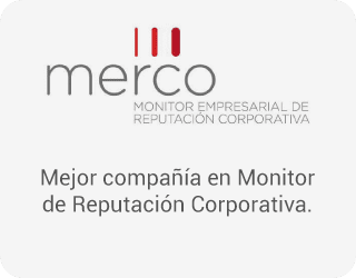 Mejor compañía en Monitor de Reputación Corporativa.