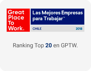 Ranking Top 20 en GPTW.