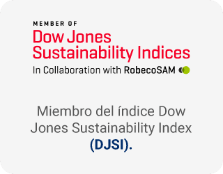 Miembro del índice Dow Jones Sustainability Index (DJSI).