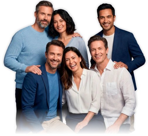 Personas sonriendo en una asesoría